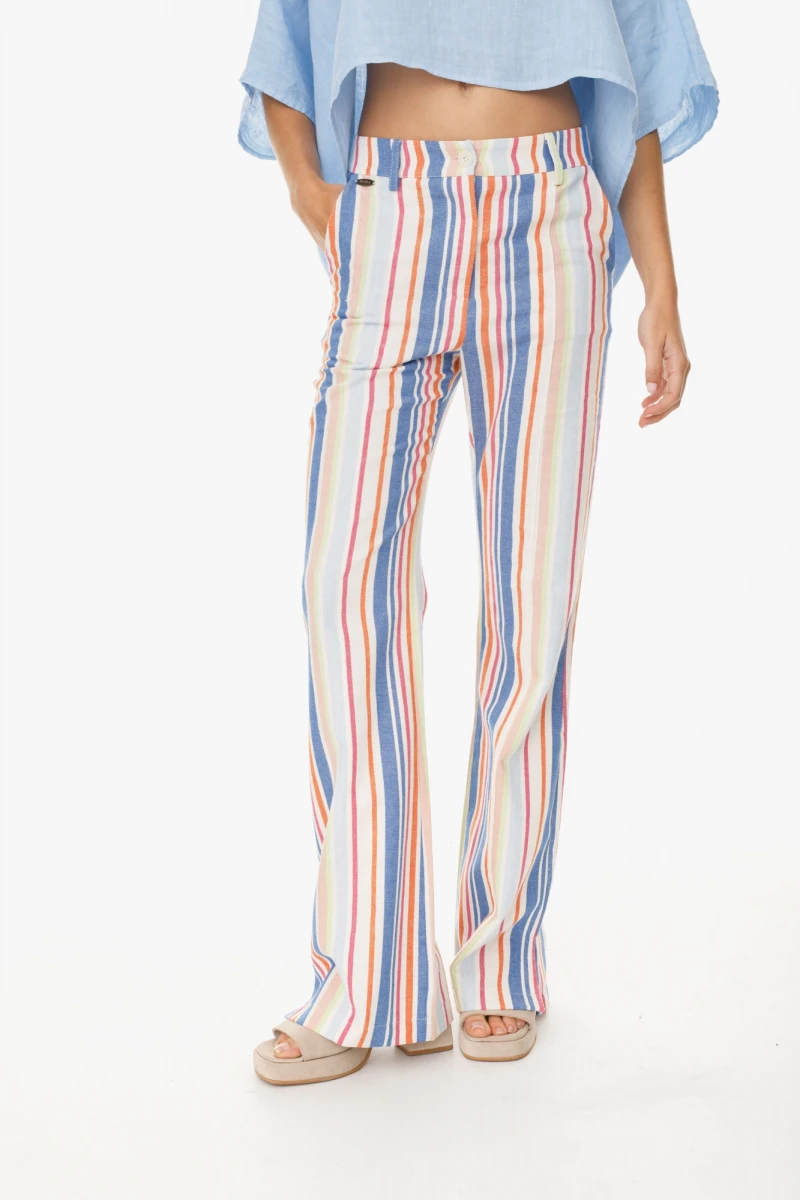 Pantalon Turin Stripe rosado m