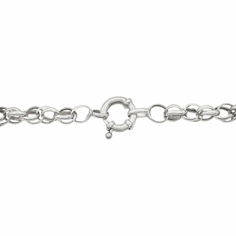 Cadena Tourbillon doble - Plata 925 - Sin Piedra - CD3407 sinpiedra