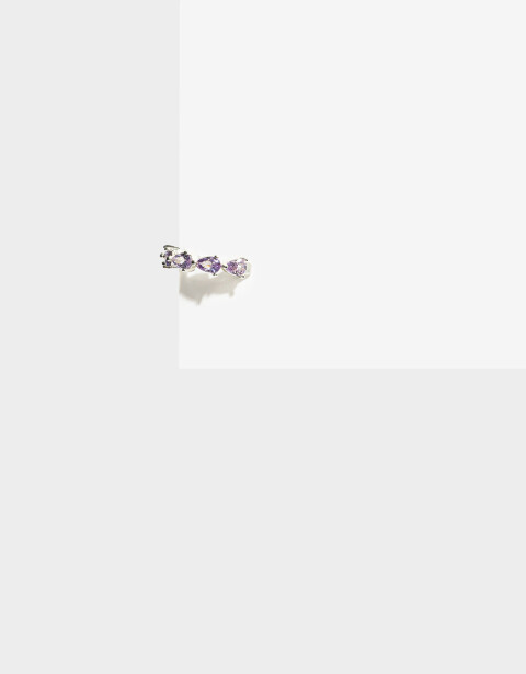 Bijou Cuff Cubic zirconia Earcuff Cubic Plateado - Plateado