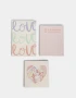 Anotadores Cuadernos y Memos Estampados Set De 3 Cuadernos En Caja - Combinacion Multicolor