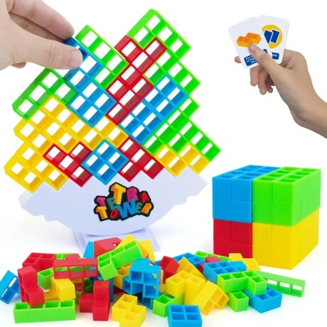 Juego Didáctico Torre Tetris Equilibrio 32 Piezas 001