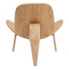 SILLON MADERA BEIGE/BLANCO 90X72X76CM Unica