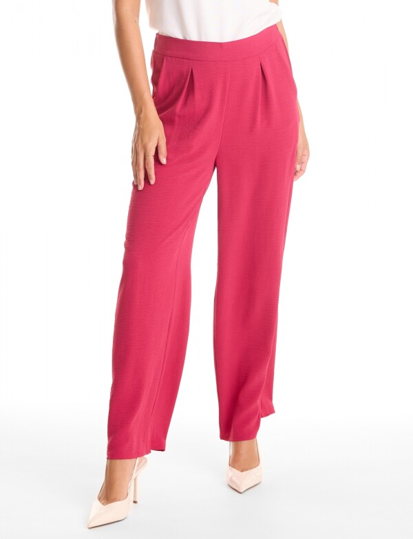 Palazzo Wide Leg Pinzas FUCSIA