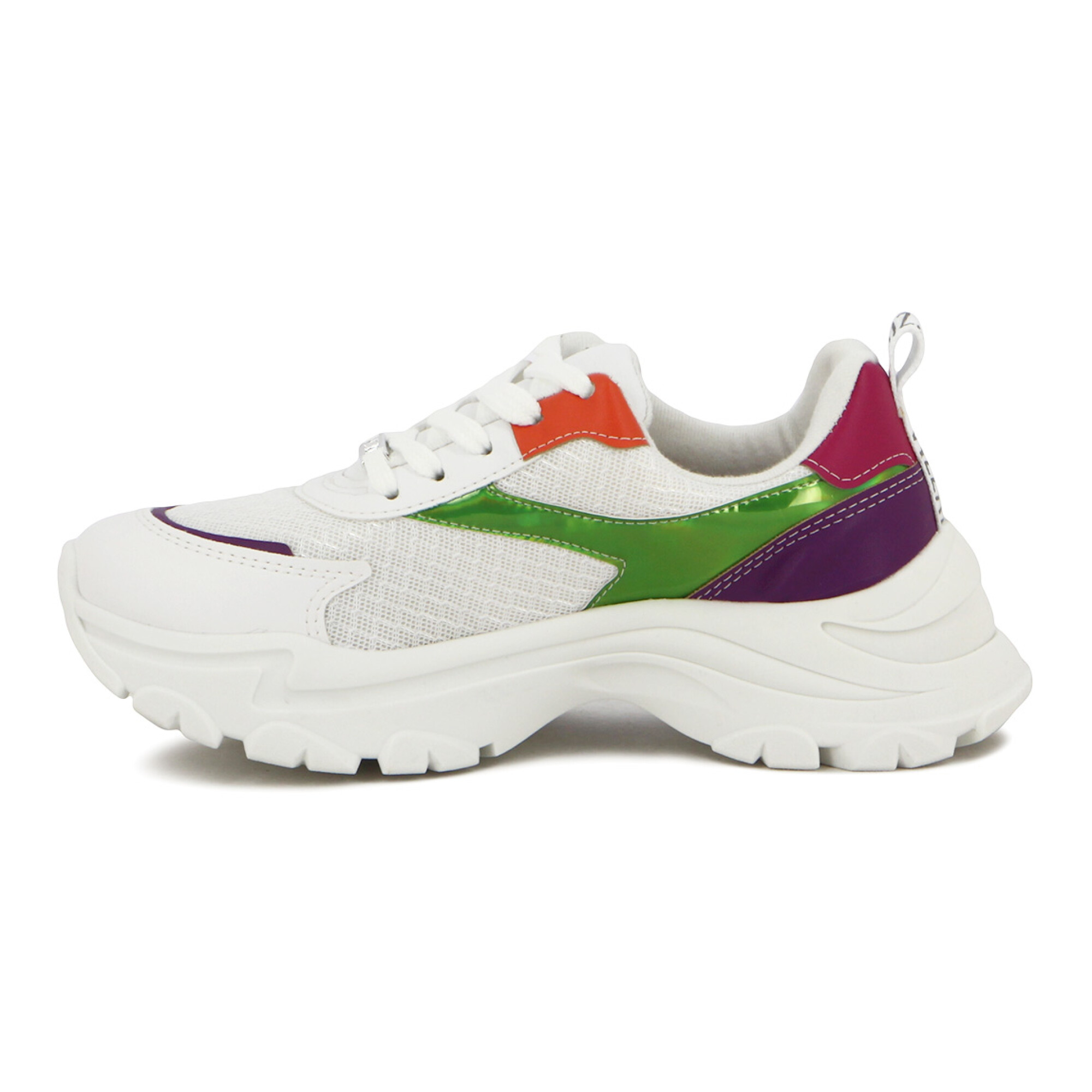 Vizzano Zapato Casual Acordonado Femenino Blanco naranja Macri