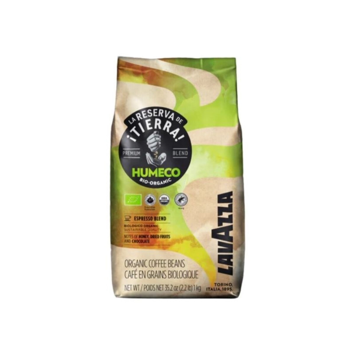 LAVAZZA GRANOS 1KG TIERRA HUMECO ORG 