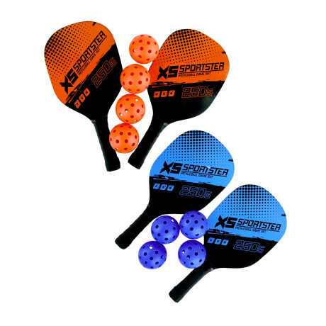 SET PICKBALL 6PCS RAQUETA X2 + PELOTA X4 FUNDA SET PICKBALL 6PCS RAQUETA X2 + PELOTA X4 FUNDA