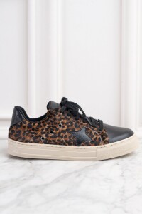 Zapatilla Animal Print Negro