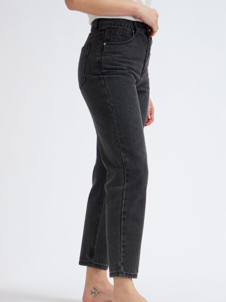 Pantalón de jean mom fit Negro