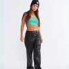 Pantalon Dama Cuerina Recto N+ Negro