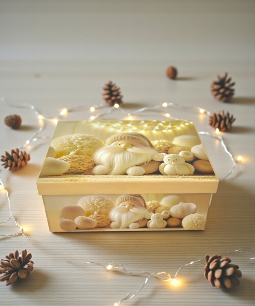 Caja Rigida Navidad 18x 24,5 x 10 Diseño 2