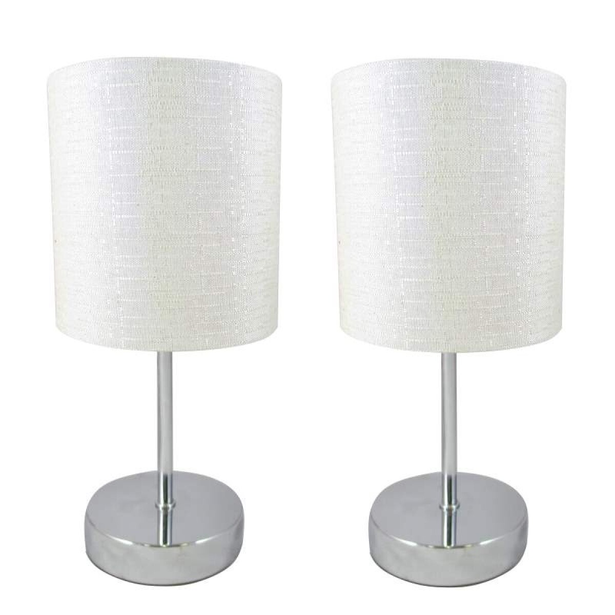 PACK VELADORES YABAL E14 CROMO 