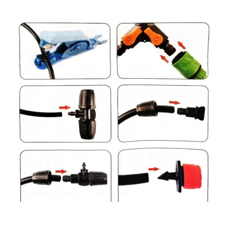 Kit Riego Automático Ecodrop T1008AT 20 Goteos 20M 001