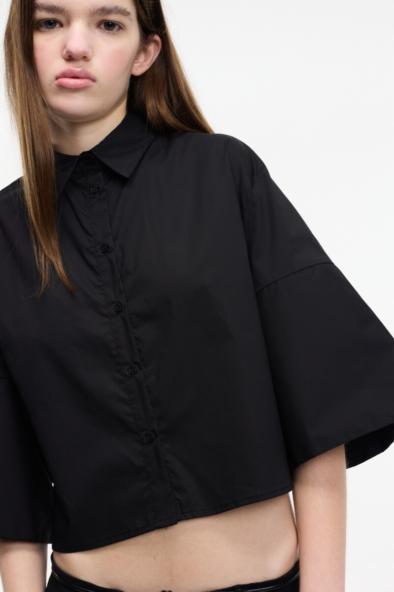 Camisa corta Negro