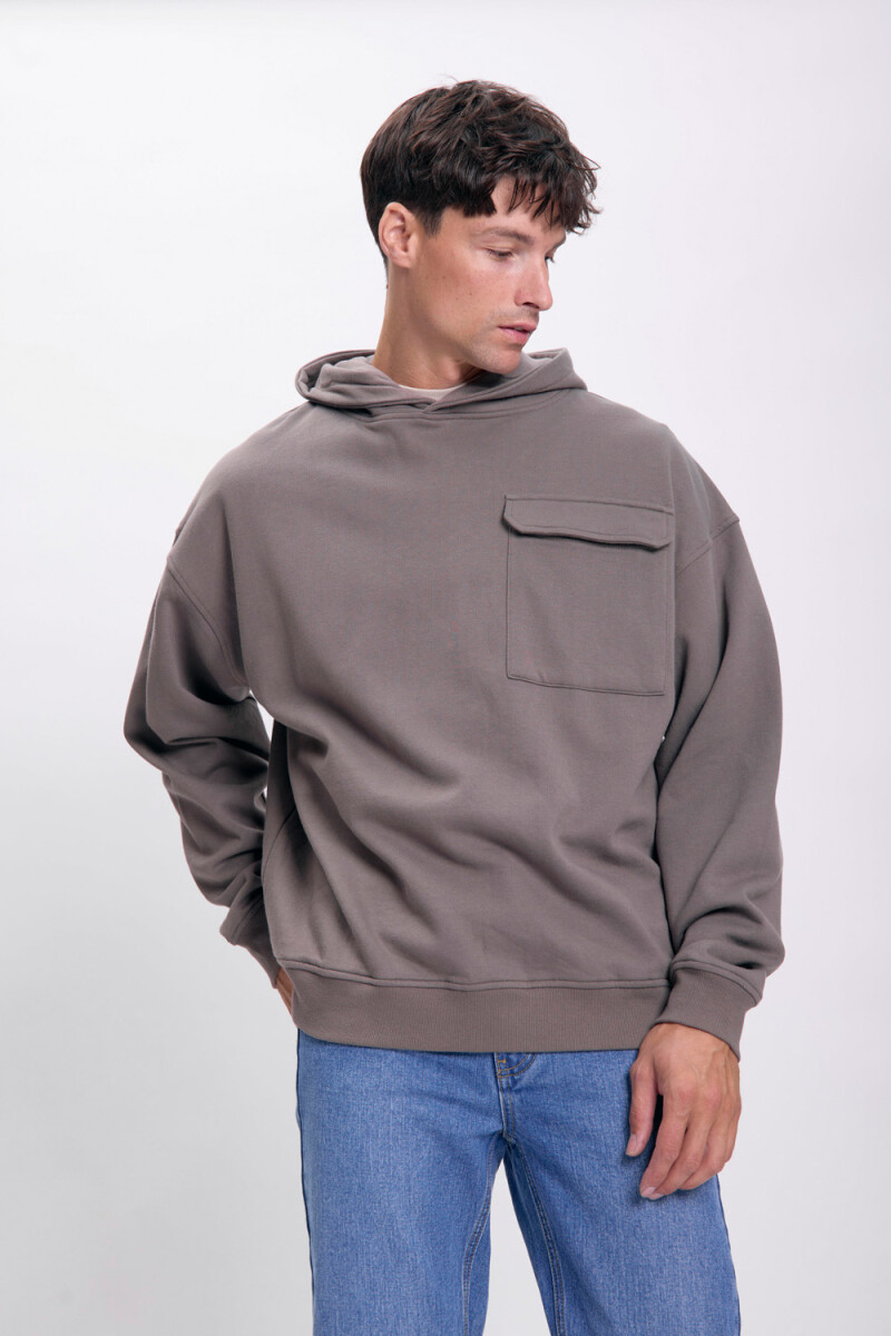 Canguro deportivo con bolsillo Gris Oscuro