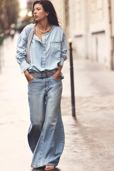 EDEN HIGH SLOUCHY JEAN Azul