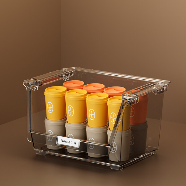 Organizador transparente S gris