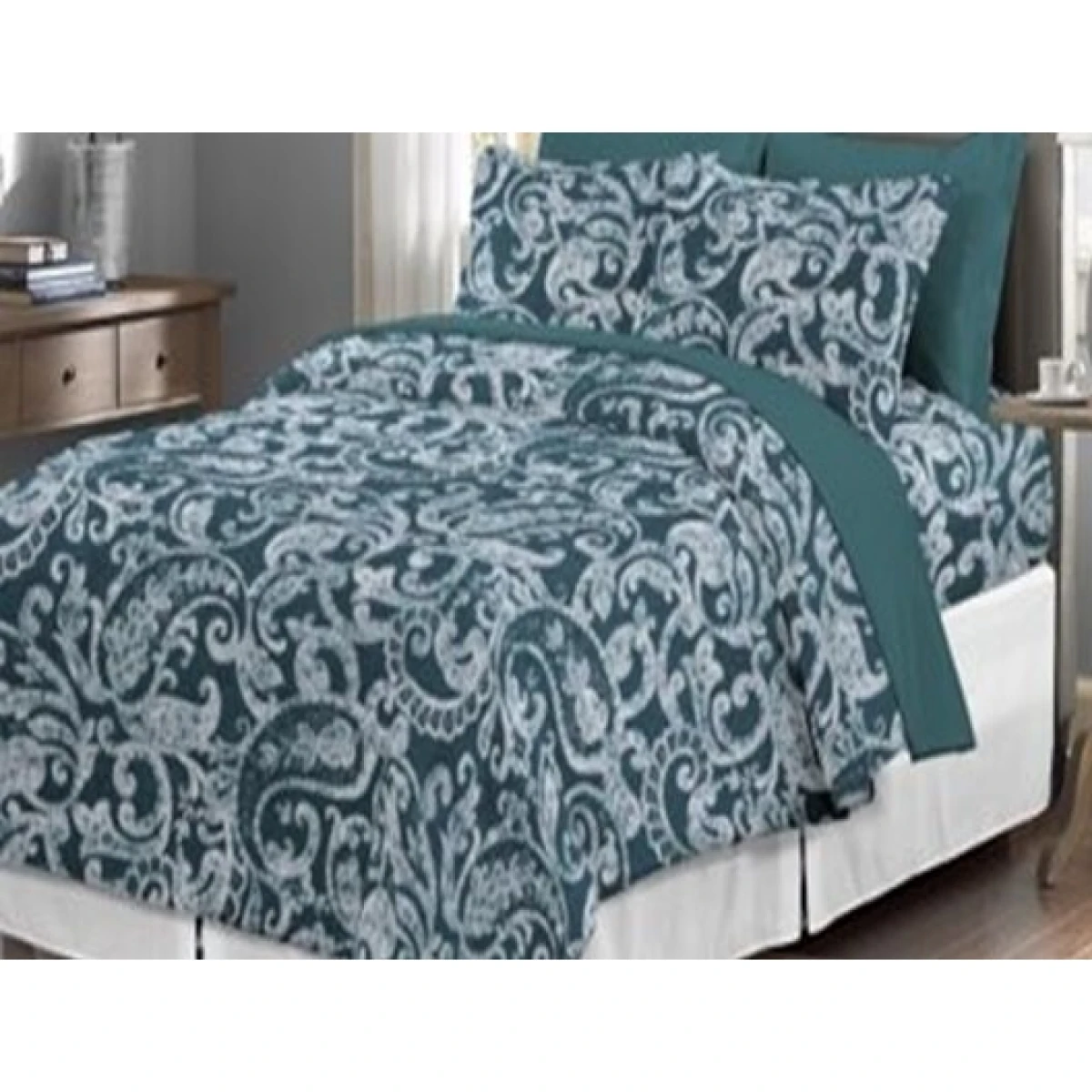 SET ACOLCHADO+FUNDA CLAS KING 218x256CM ESTAMPADO SURTIDO 