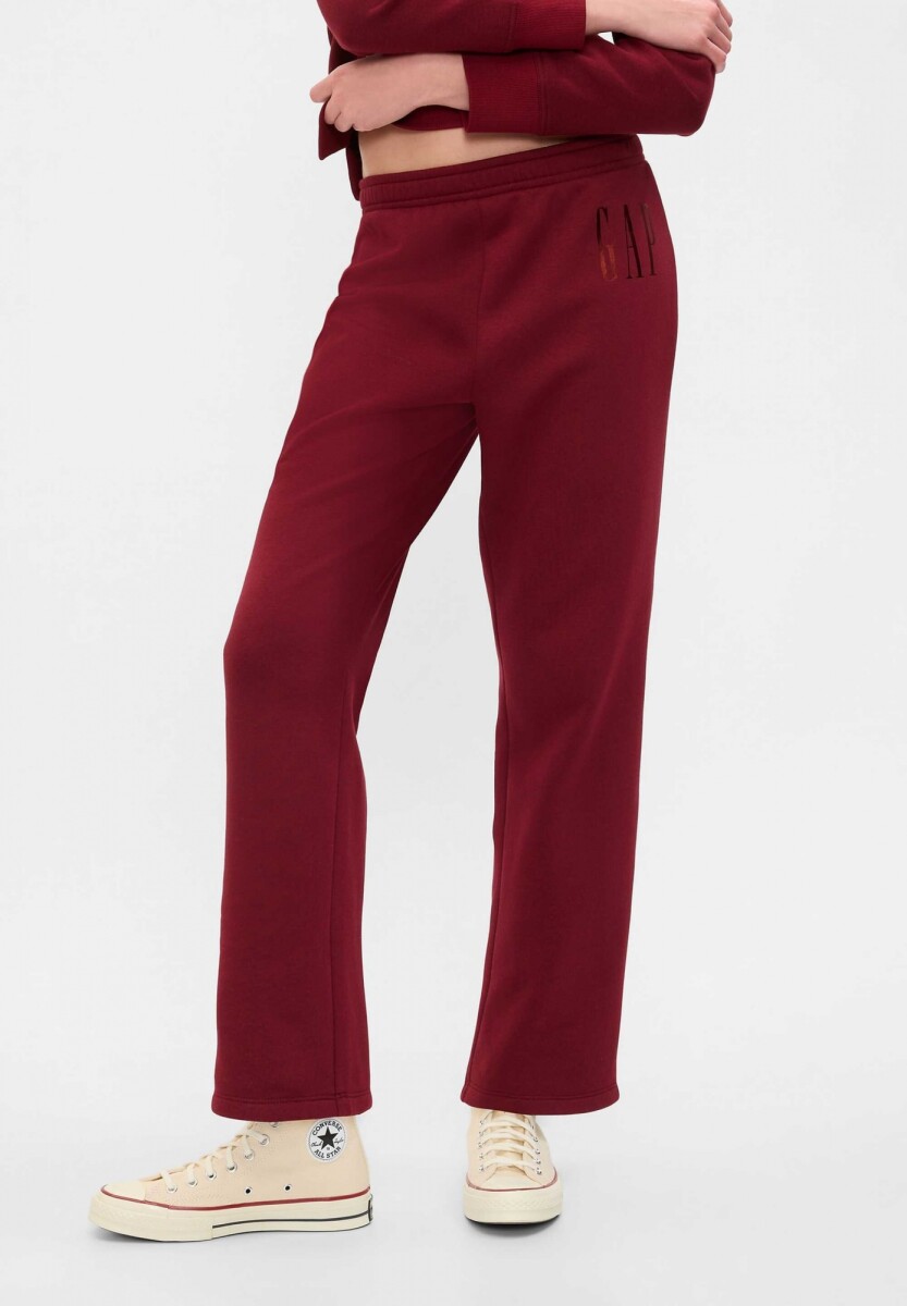Pantalón Deportivo Sin Puño Logo Gap Mujer - Red Delicious 2 