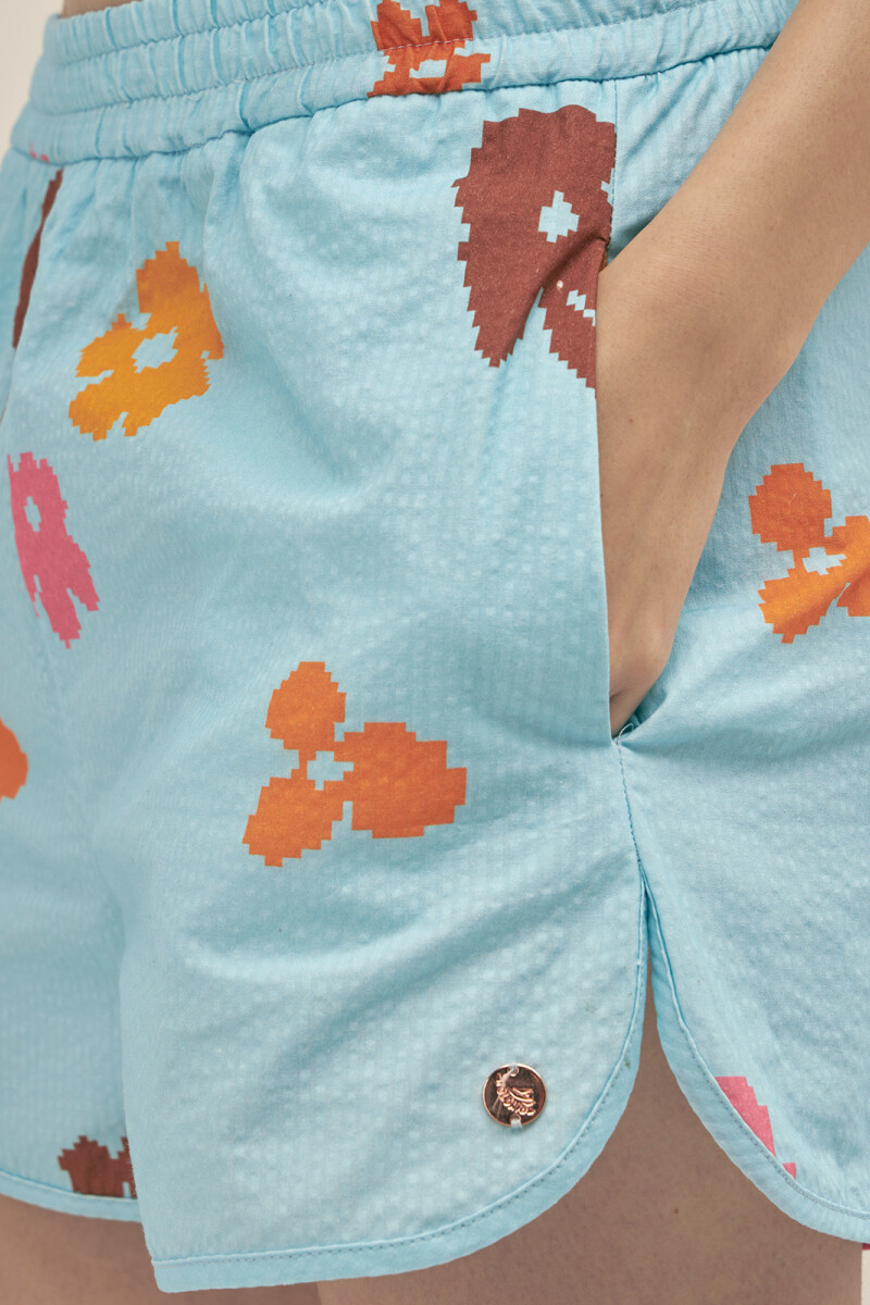 MICHU SHORTS Poppy Sky