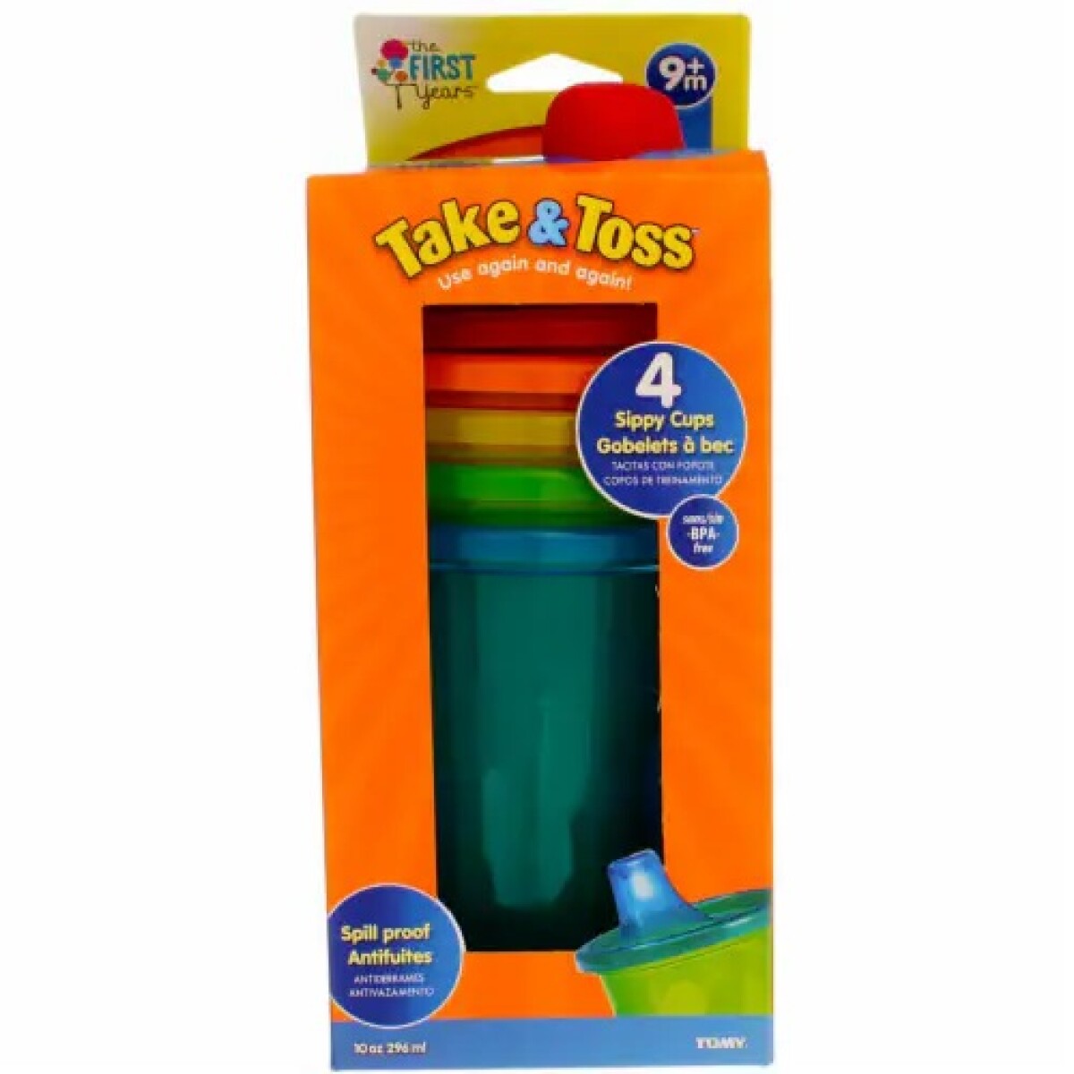 Set 4 Pcs. Vasos Con Tapa Take&toss 