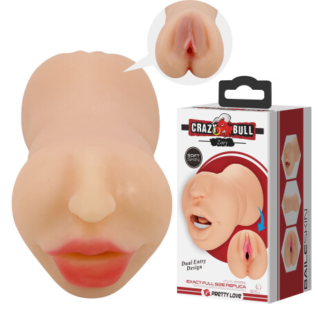 Masturbador Boca Vagina Realística Crazy Bull Zoey Masturbador Boca Vagina Realística Crazy Bull Zoey