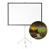 Pantalla Proyector Cortina 100 169 Blanca Con Tripode PANTALLA PROYECCION CON TRIPODE 100"