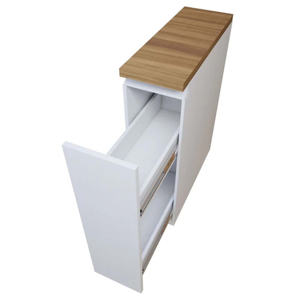 BAJO MESADA 20 CM MDF BLANCO SUECIA
