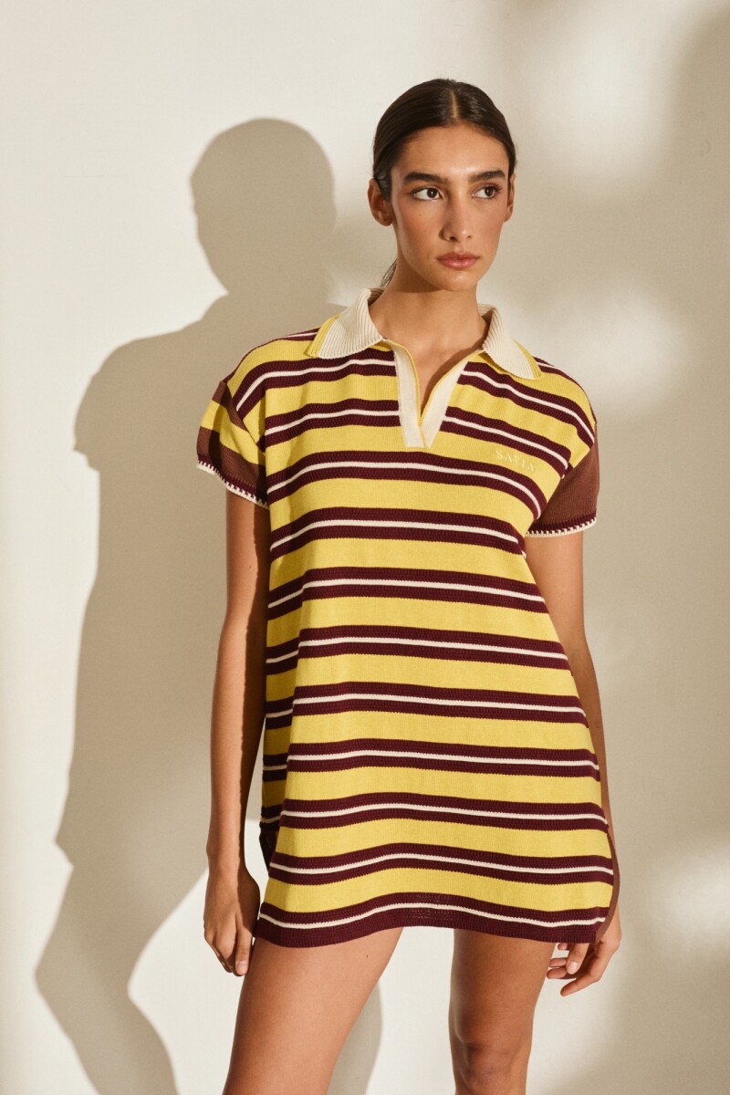 PRE VENTA VESTIDO SUN Uva Y Pistacho