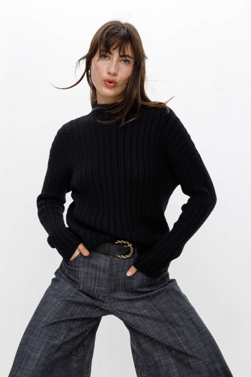 Sweater Espiral Negro