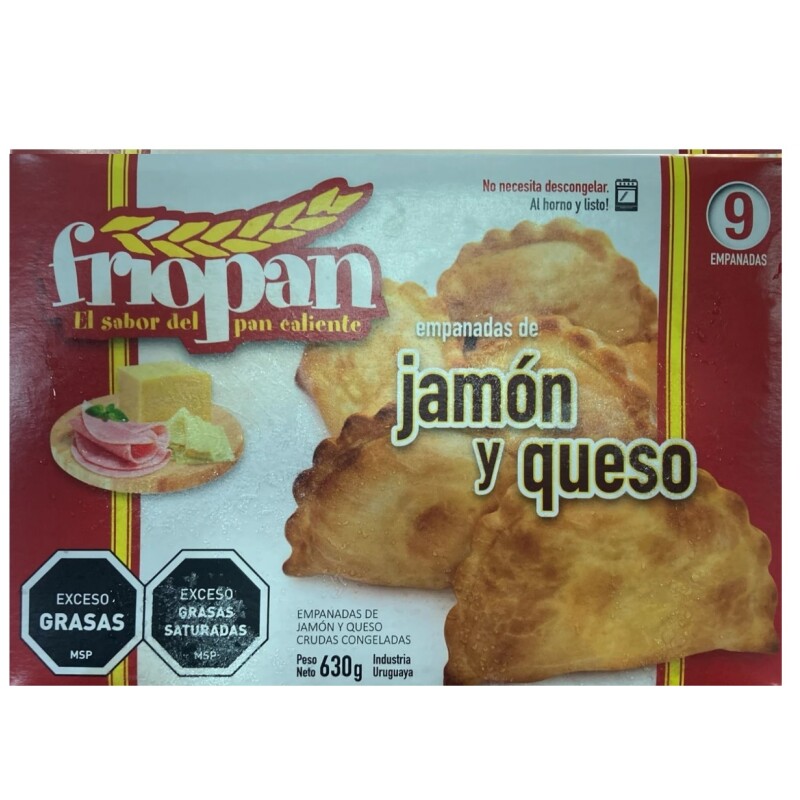 EMPANADAS JAMÓN Y QUESO X9 FRIOPAN EMPANADAS JAMÓN Y QUESO X9 FRIOPAN
