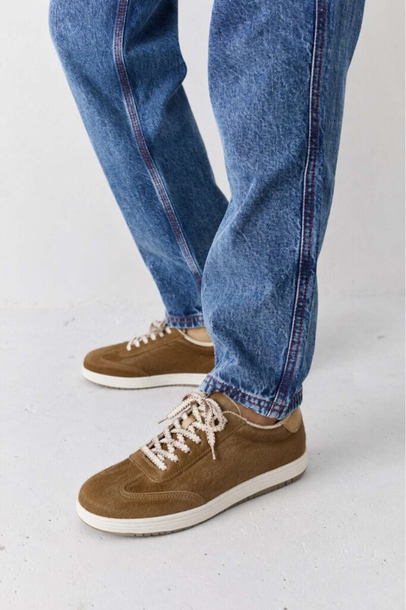 Zapatilla PLAY - Camel Pelo 