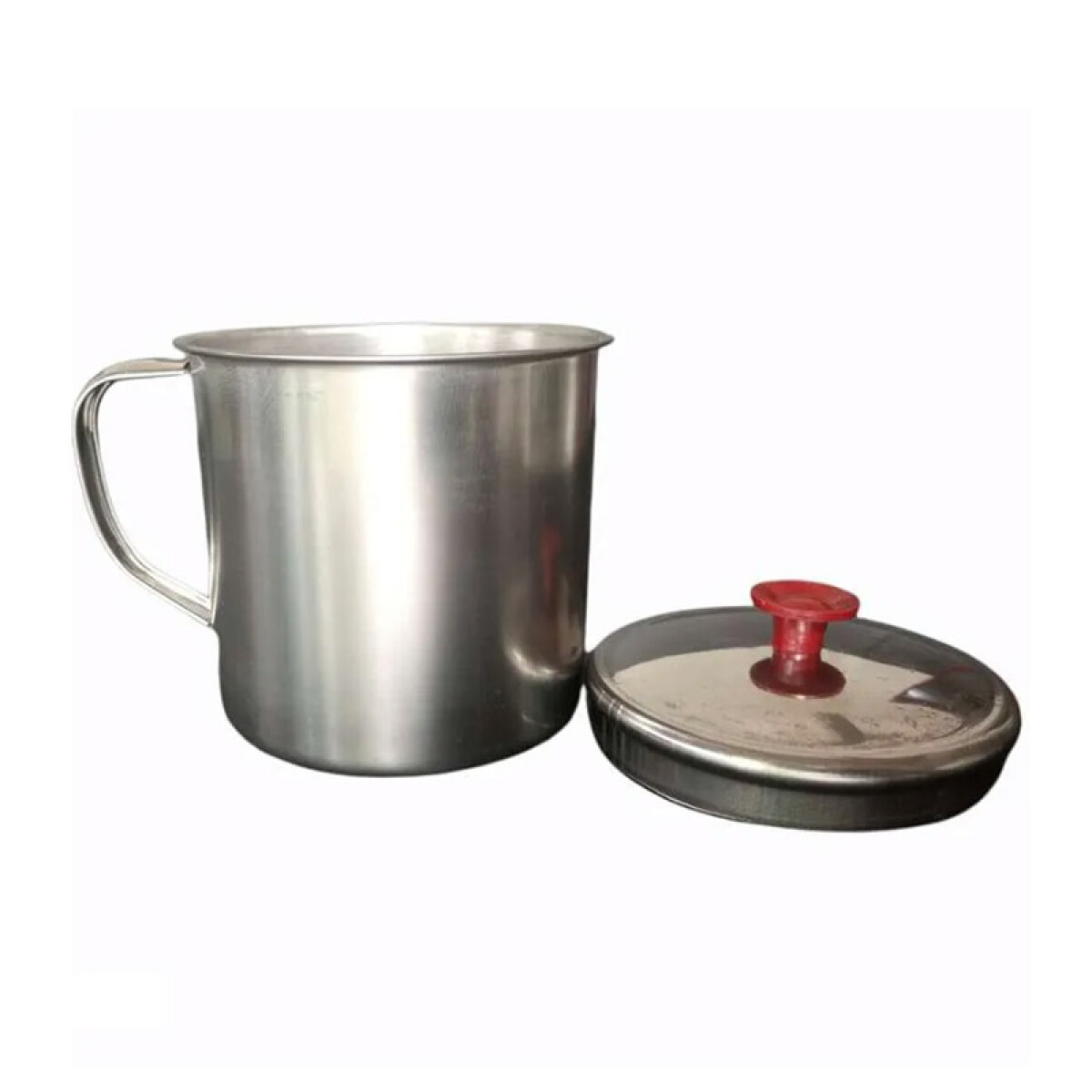 Taza de acero 9 cm con tapa - Taza De Acero 9 Cm Con Tapa 