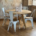 Mesa de comedor Gueridon 120 cm Blanco
