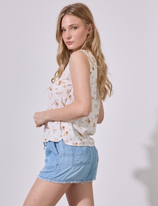 Blusa Flores CRUDO/MULTI