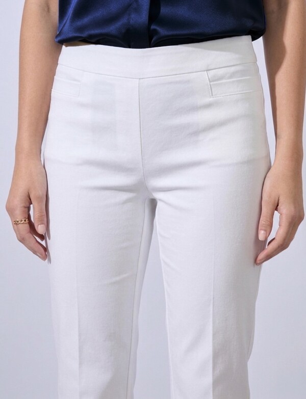 Pantalon Recto Modelador BLANCO
