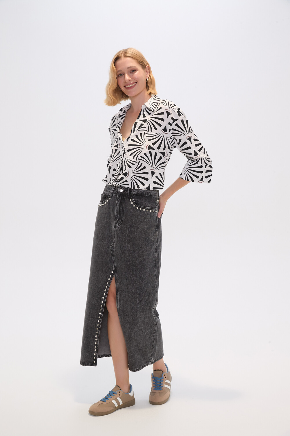 Falda Simbal Gris Medio