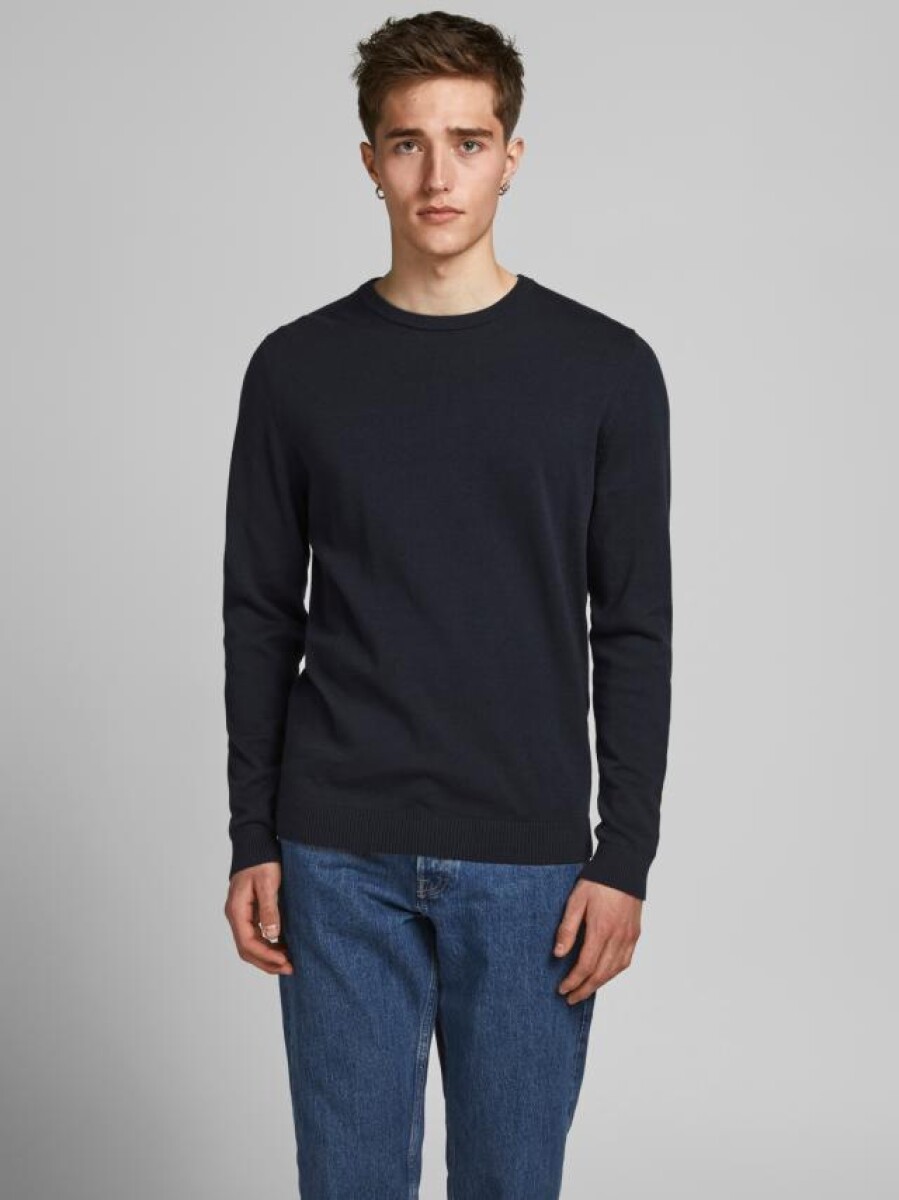 Sweater Basic Clásico - Navy Blazer 