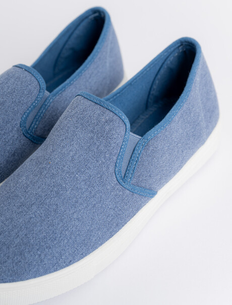 Zapatilla canvas azul