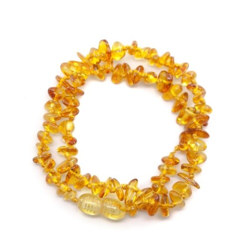 COLLAR NUGGET HONEY 32cm piedra irregular Collar Nugget Honey 32cm Piedra Irregular