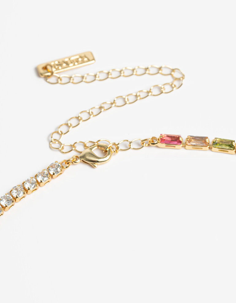 Collares Cortos Cubic zirconia Collar Con Cubic Zirconia - Dorado