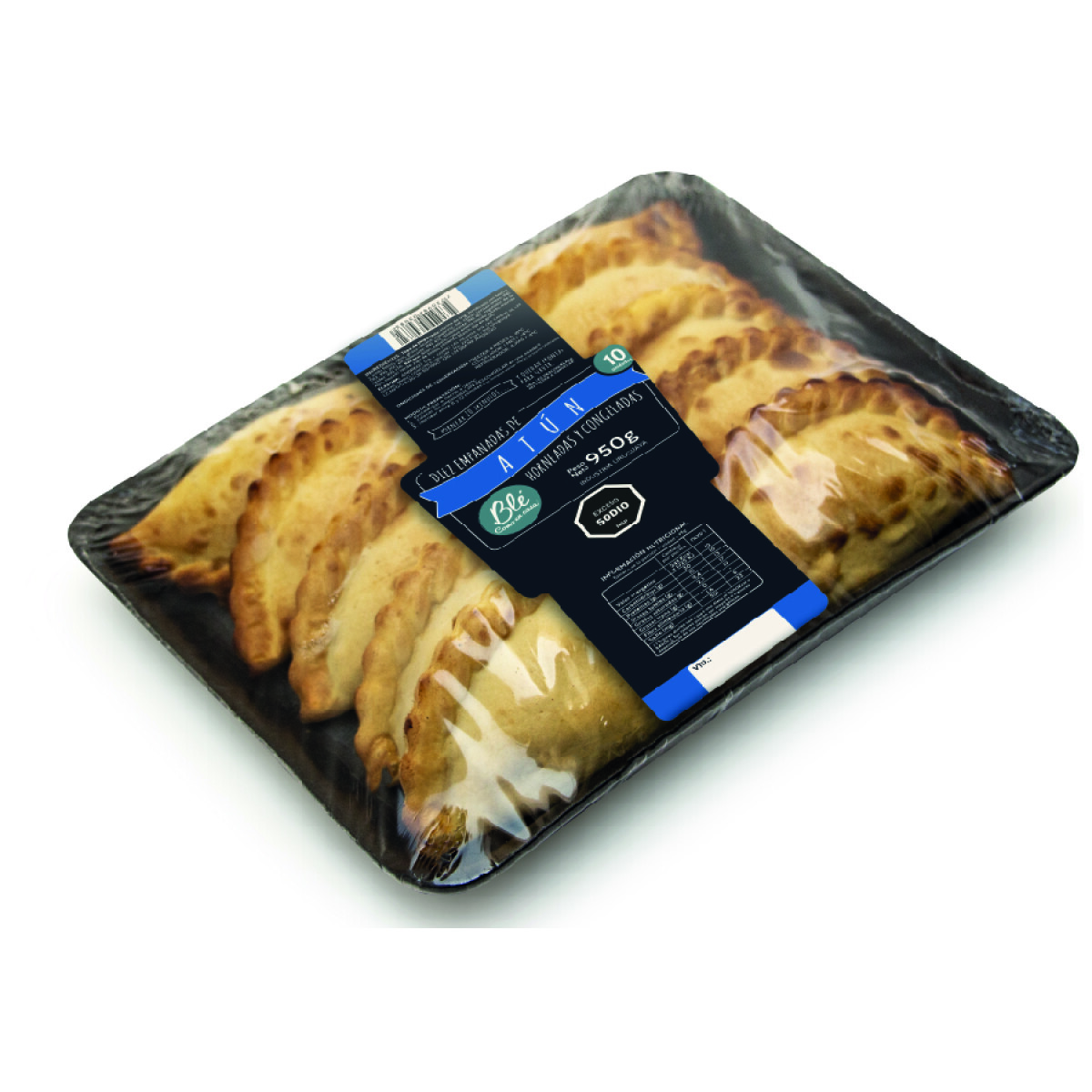 Bandeja de 10 Empanadas Ble Horneadas Atún 