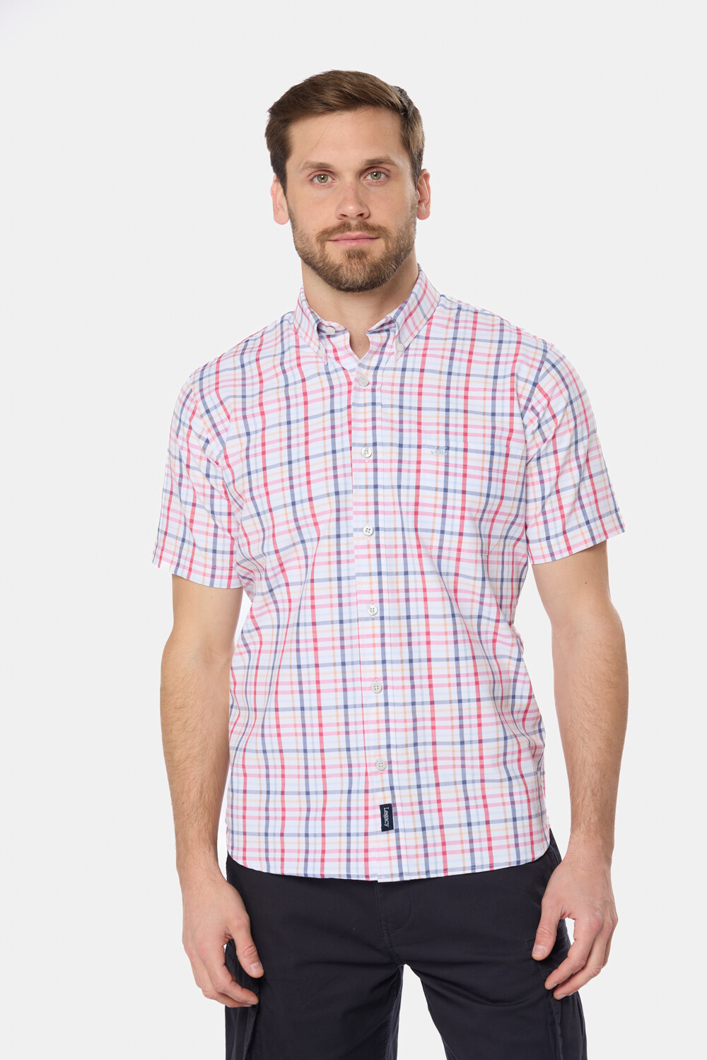 CAMISA SPORT A CUADROS Rojo