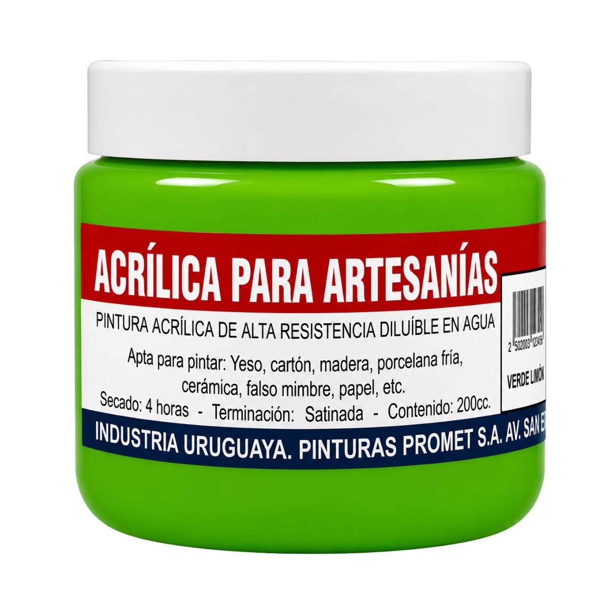 PINTURA ACRILICA ARTISTICA 200ML - Verde Limon 