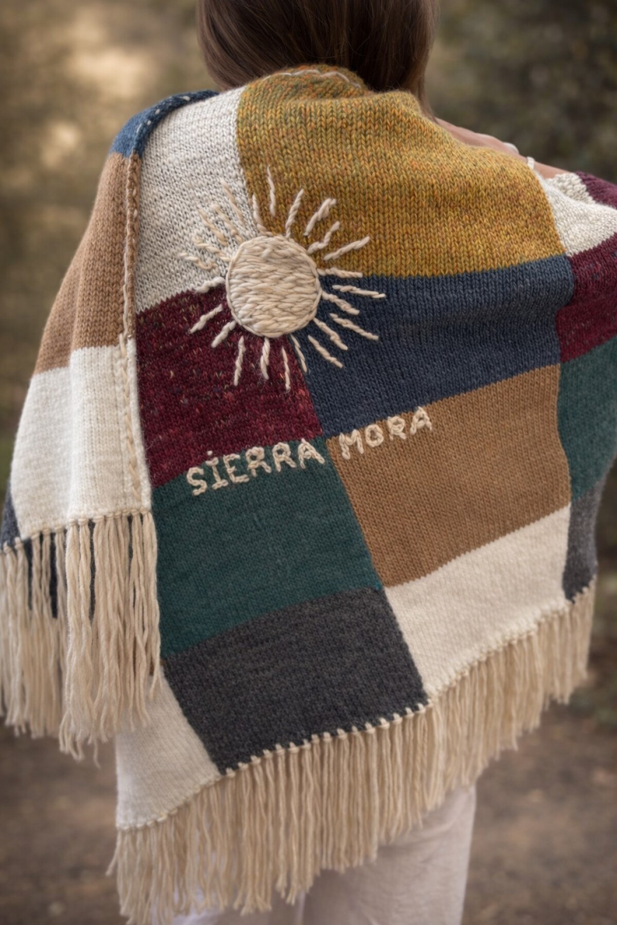 SierraMora Embroidery Chall Multicolor / Crudo