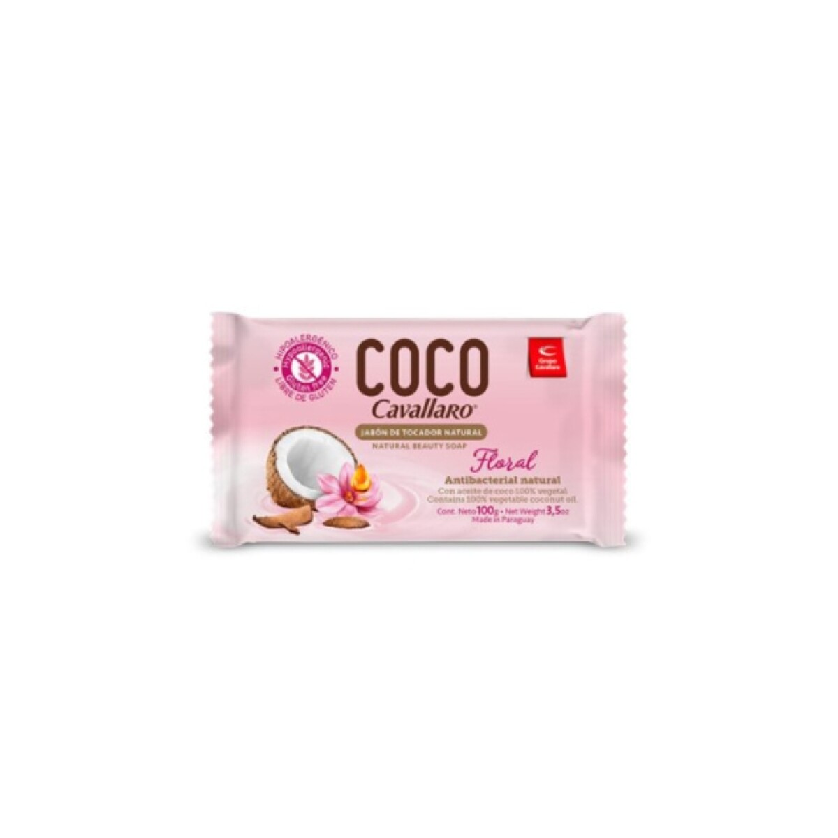 Cavallaro jabón de tocador coco 100g - Floral 