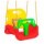Hamaca Infantil 3en1 Adaptable Bebé Niño Plástico c/Cuerdas Rojo