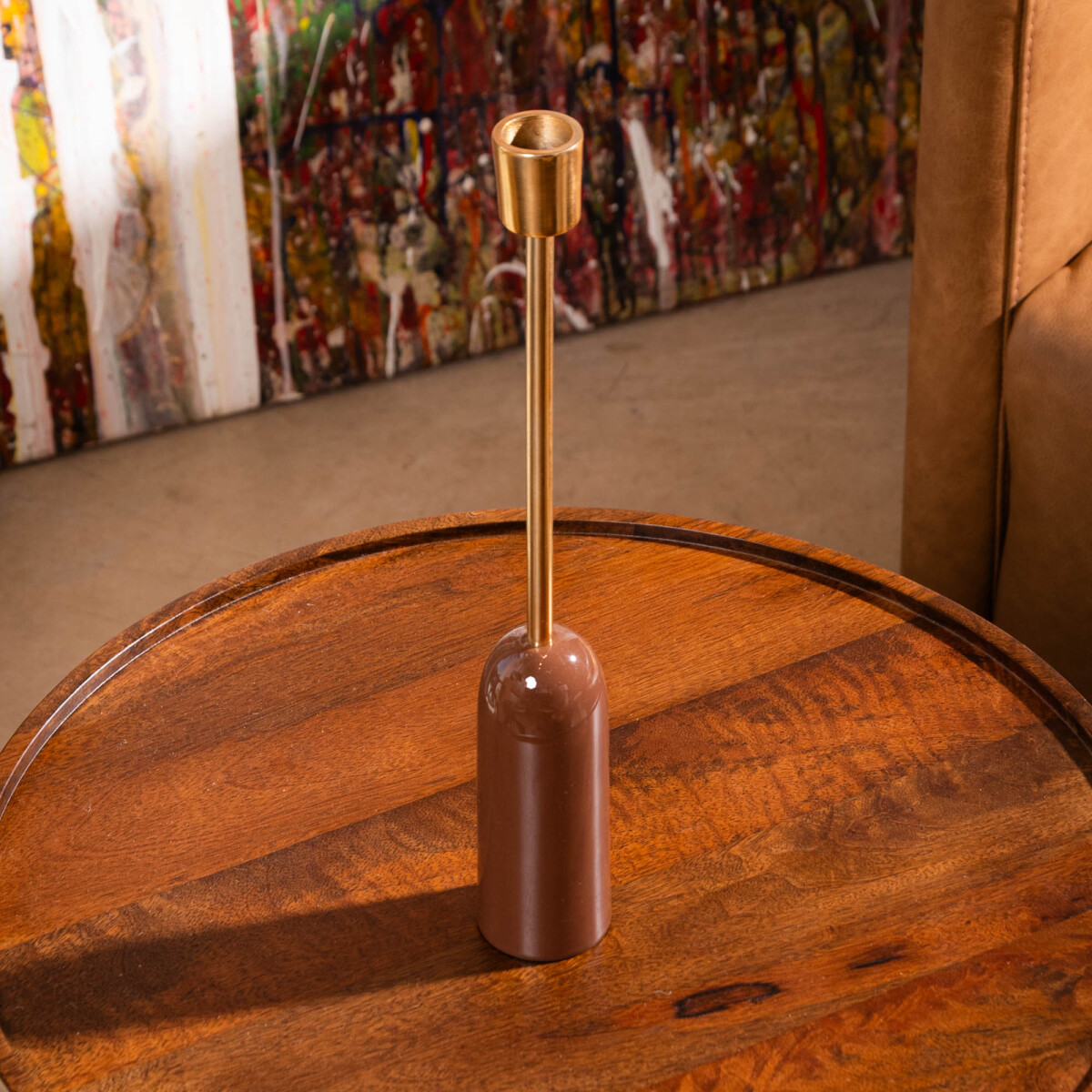 Candelabro tilo, marrón 