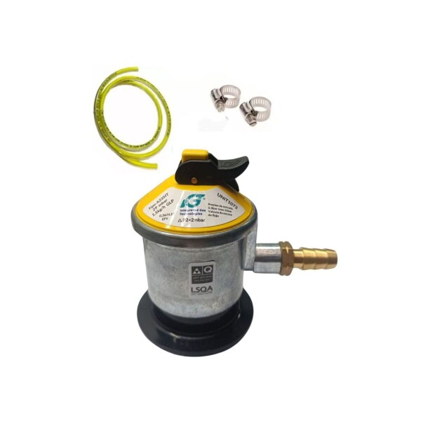 KIT VALVULA DE GAS P/BRONCE + 2MTRS MANGUERA + 2 ABRAZADERAS Kit Valvula De Gas P/bronce + 2mtrs Manguera + 2 Abrazaderas