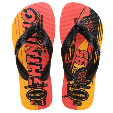 Ojotas Havaianas Kids Cars Amarillo
