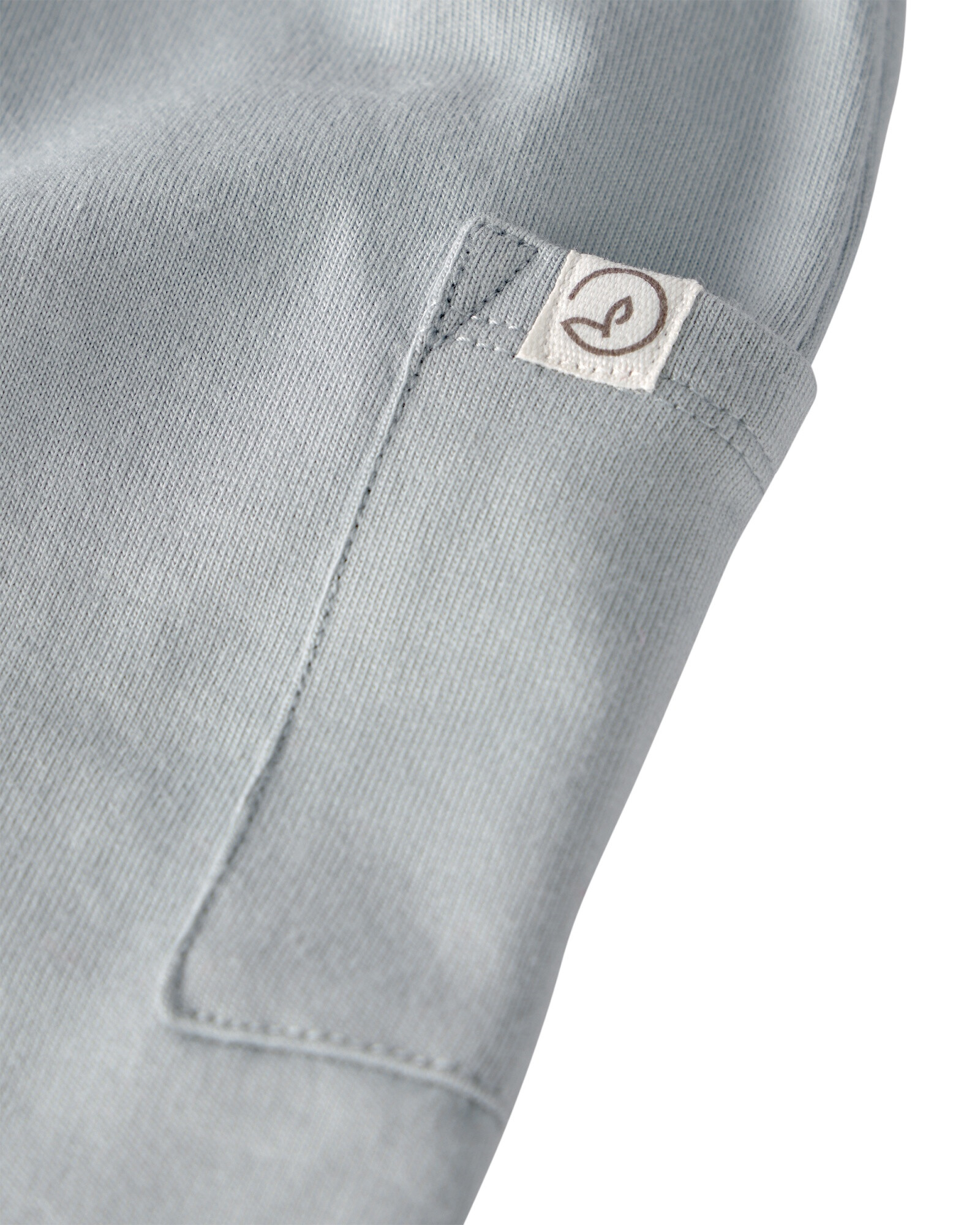 Pack dos pantalones de algodón orgánico, azul y gris Sin color